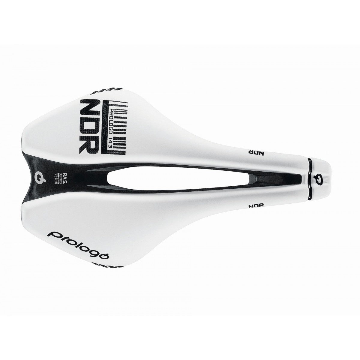 PROLOGO DIMENSION NDR 143 mm sadel TiroX-skinner Hvid
