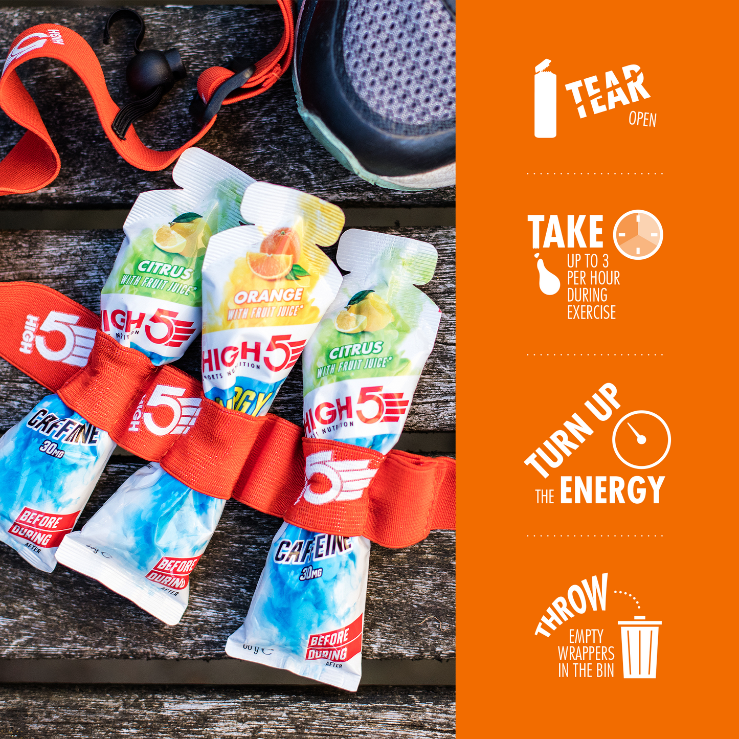 High5 ENERGY GEL Aqua (66 g) Orange