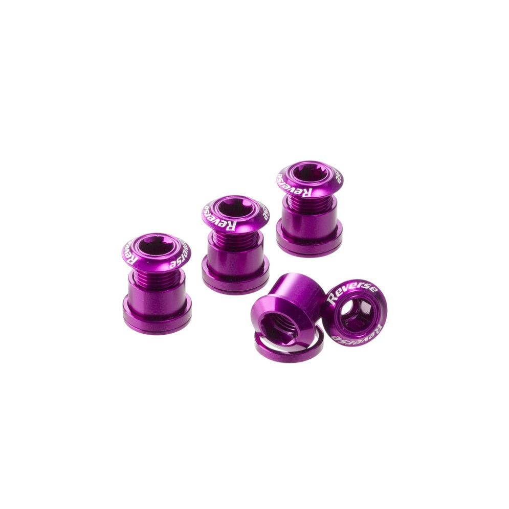 Set of 4 REVERSE COMPONENTS Fireplace Screws Violet