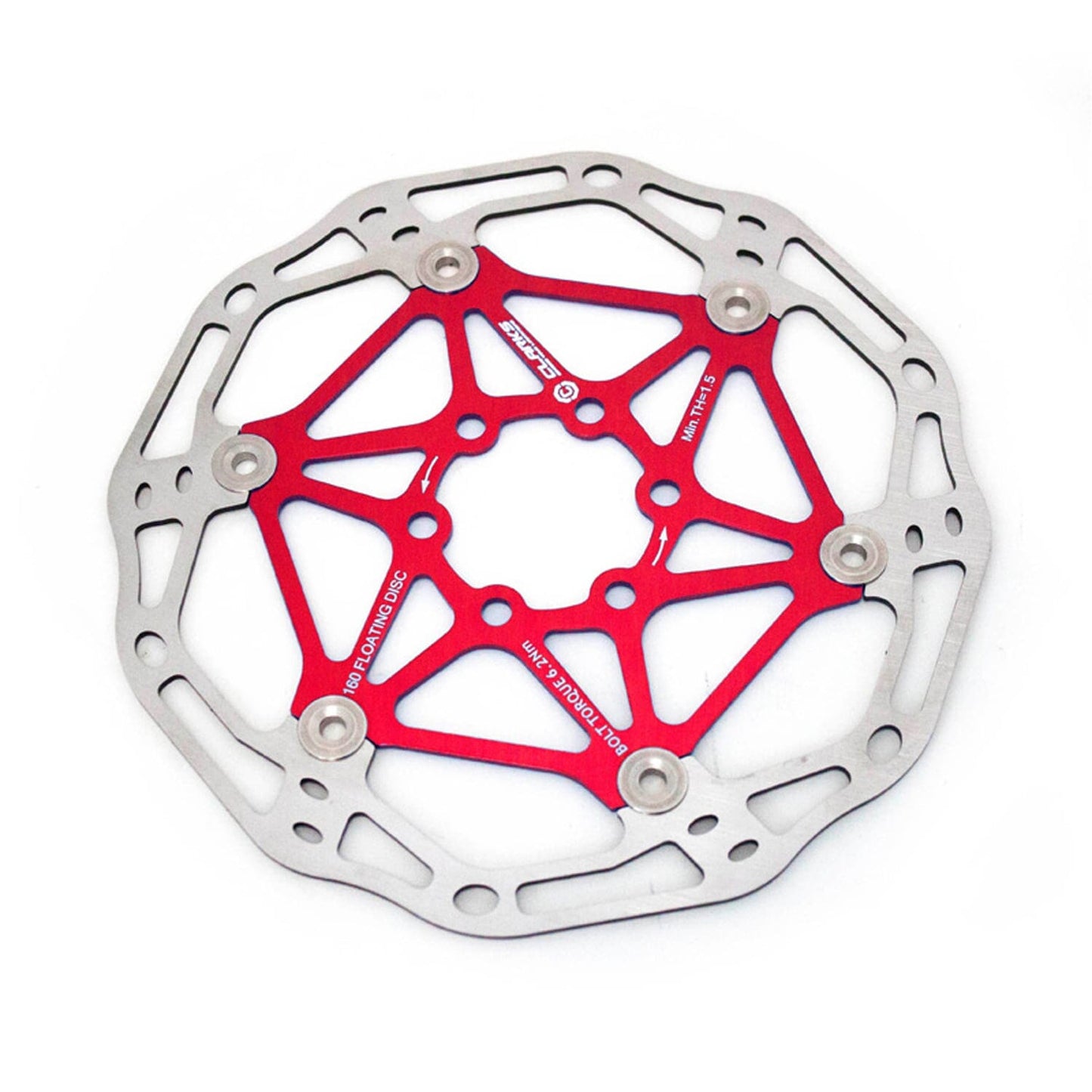 Disque Flottant CLARKS CFR-02 6 Trous Rouge