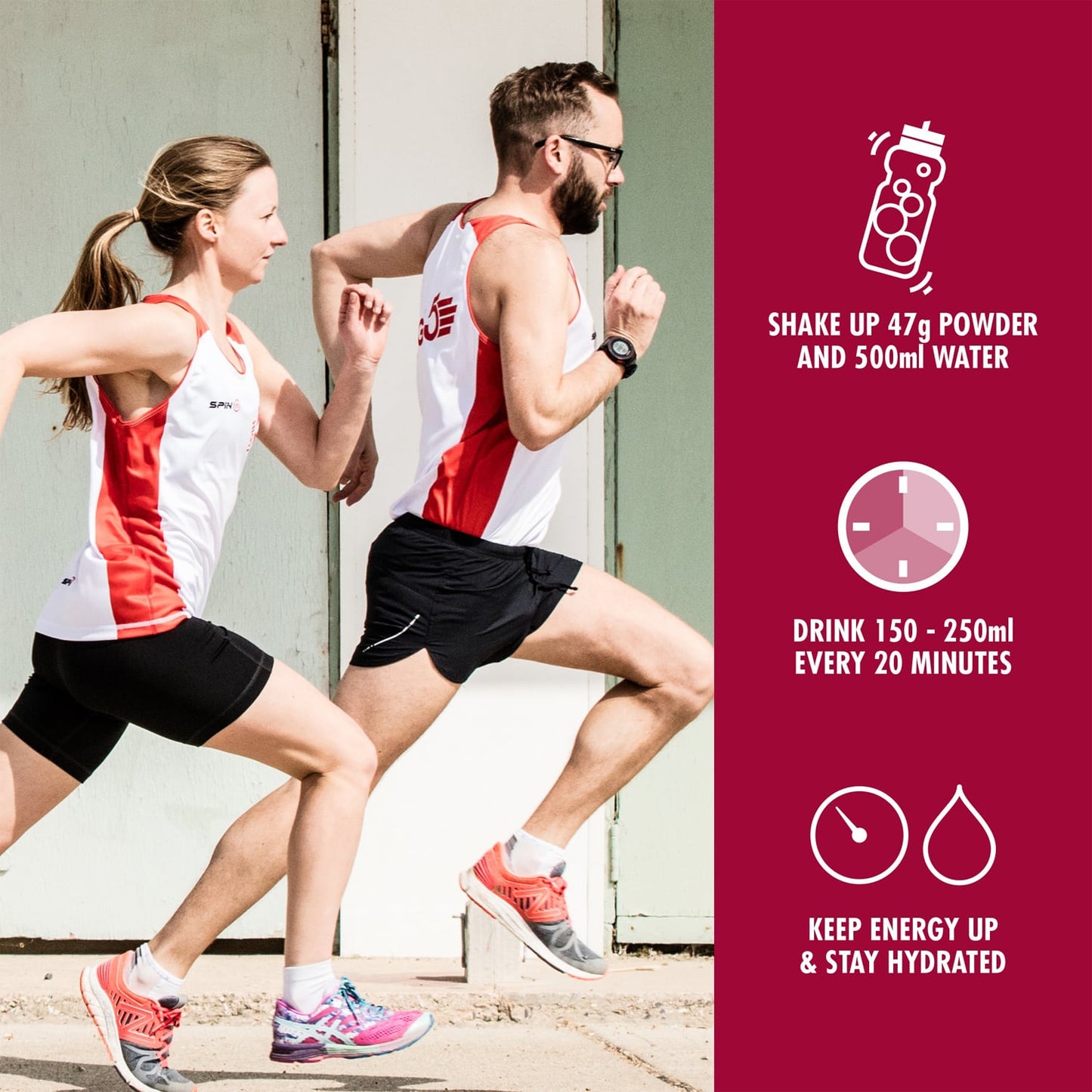 Energy Drink HIGH5 ENERGY DRINK PROTEIN (1.6kg) Fruits Red