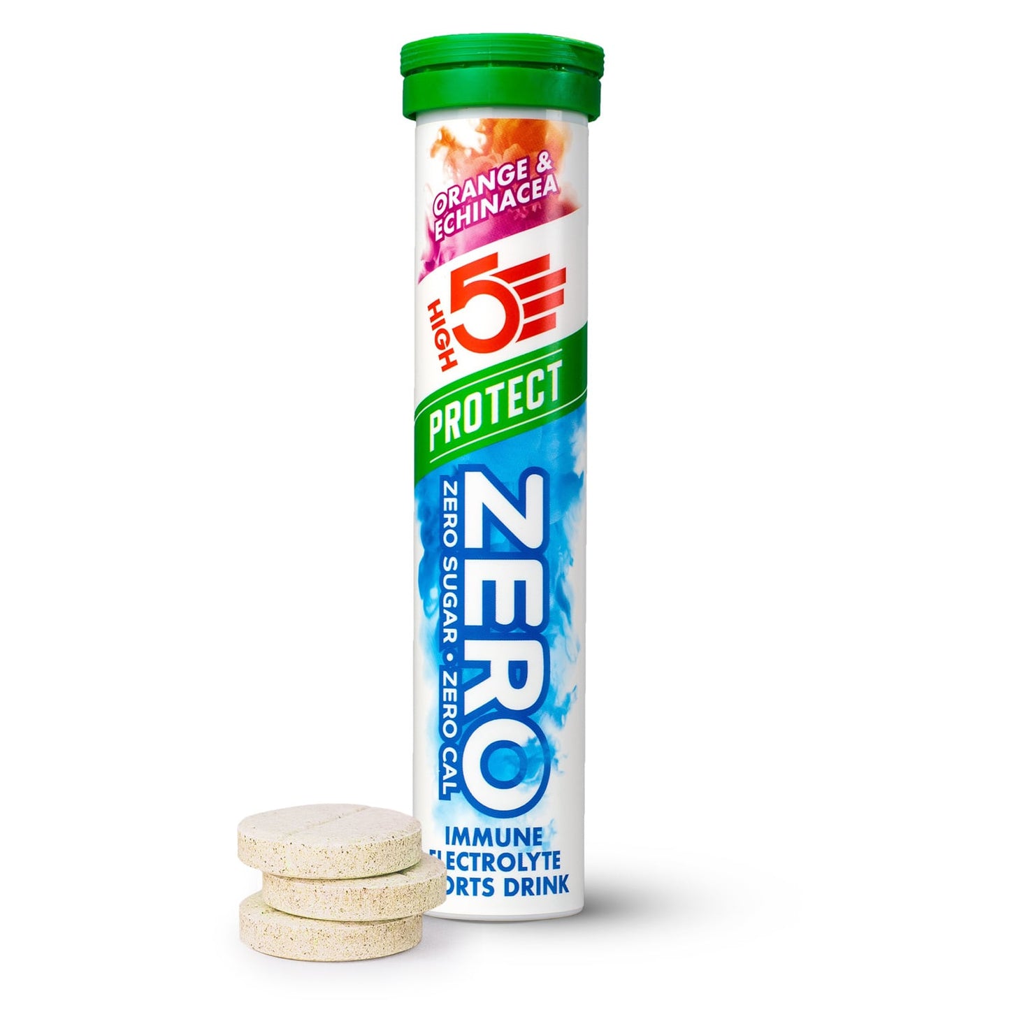Elektrolyt hydreringstabletter High5 ZERO PROTECT (x20) Orange & Echinacea