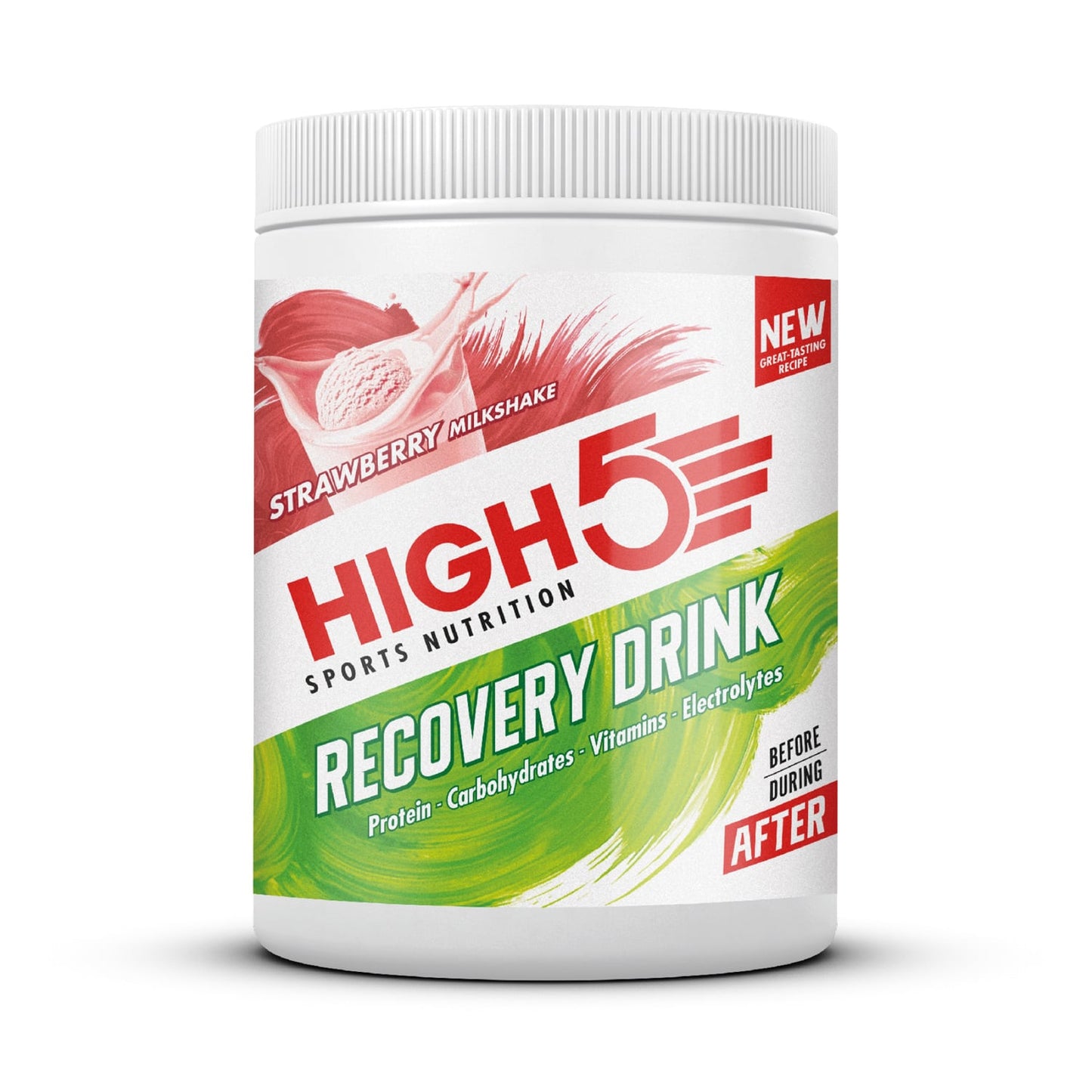 High5 RECOVERY DRINK (450g) Jordbær Milkshake