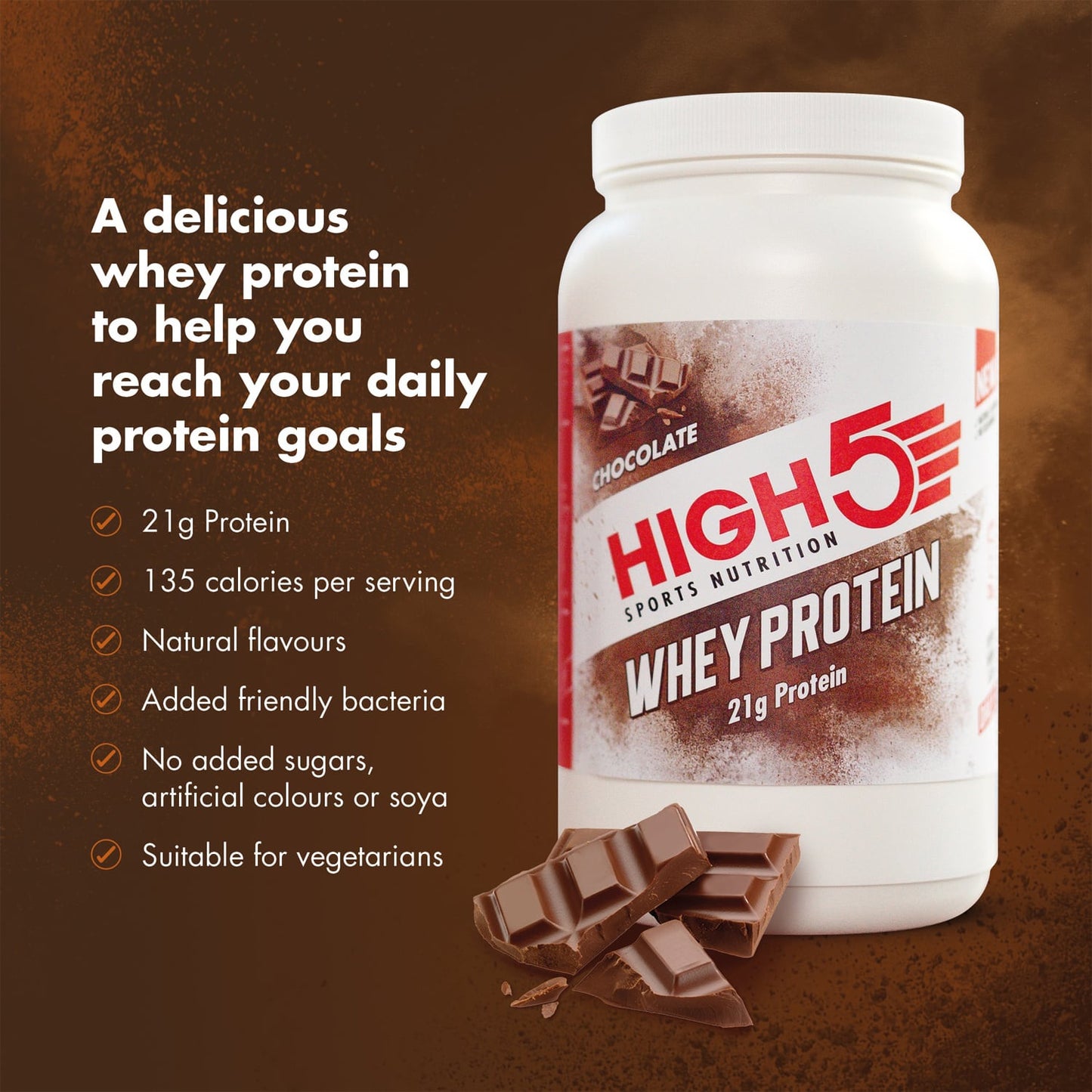 High5 WHEY PROTEIN Recovery Drink (700 g) Chokolade
