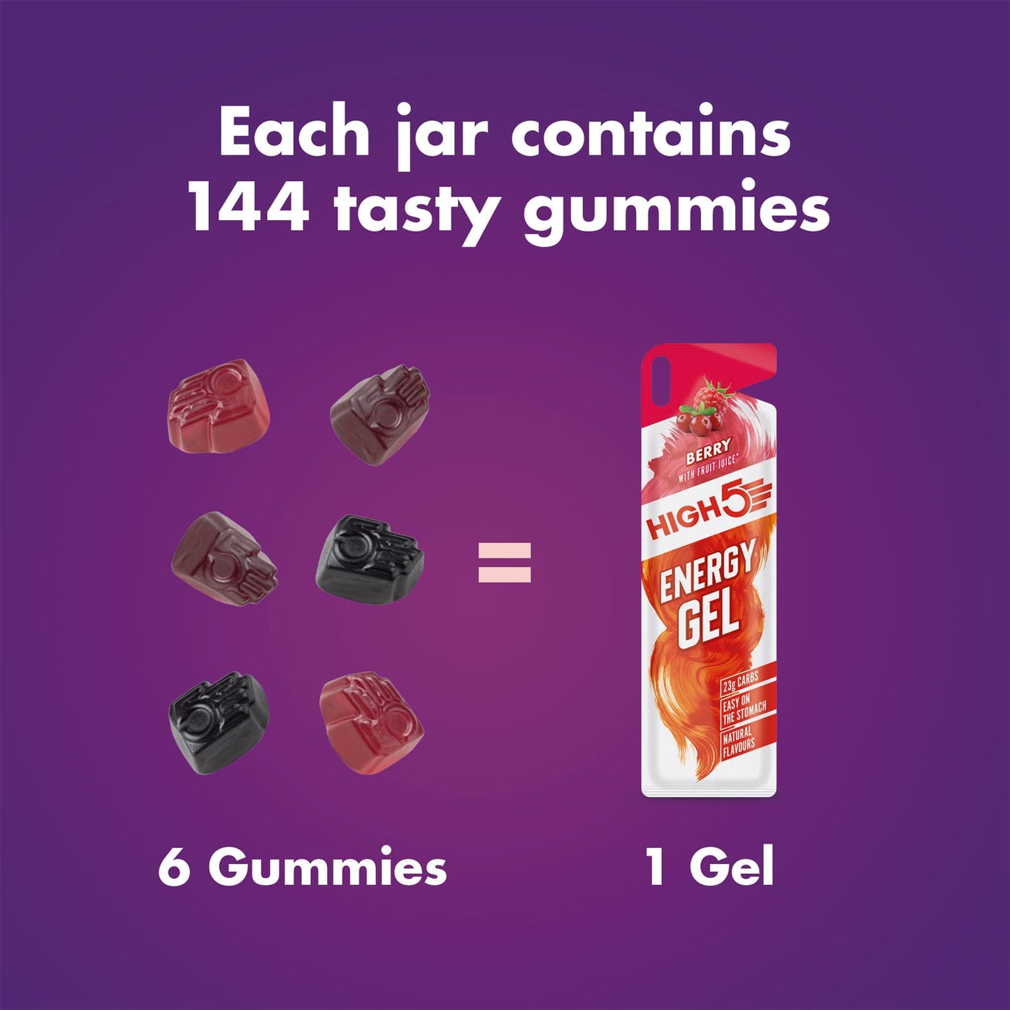 High5 ENERGY GUMMIES (26 g) Røde frugter