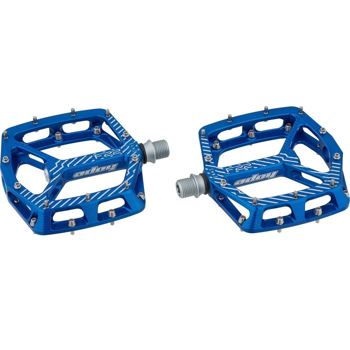HOPE F22 flade pedaler Blå