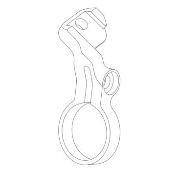 Sram AXS POD-beslag til HOPE Tech 3/XCR venstre gear Sølv