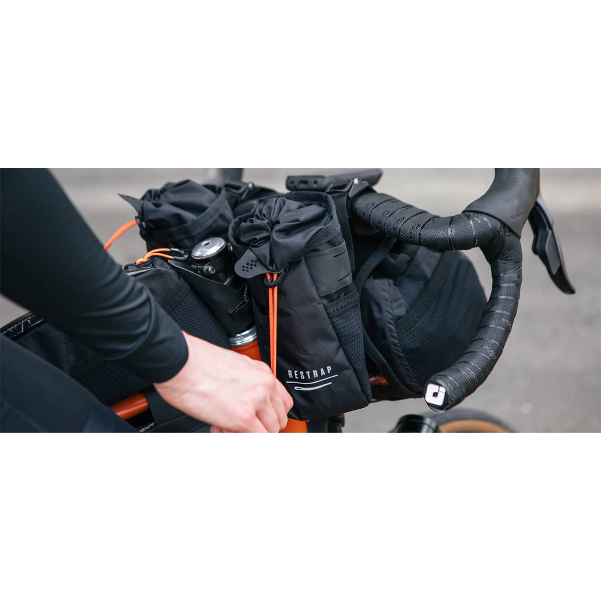 Styrtaske RESTRAP RACE STEM BAG 1.1L Sort