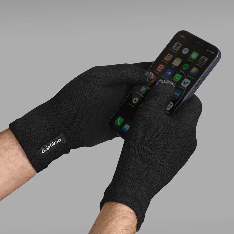 GRIPGRAB MERINO Underhandsker Sort