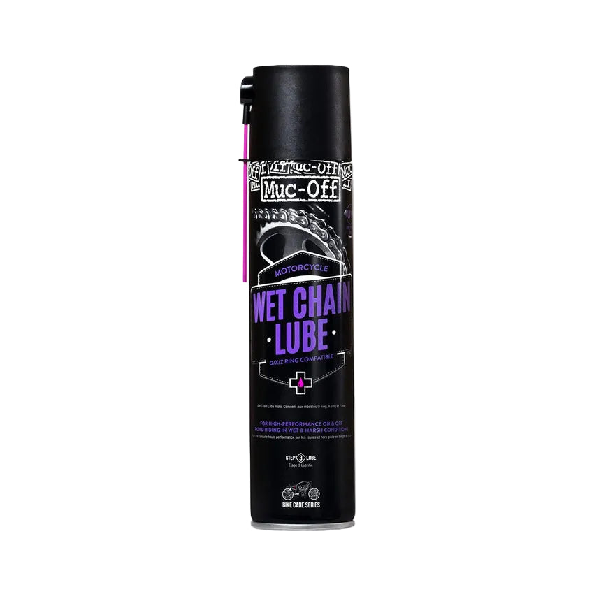 MUC-OFF WET WEATHER CHAIN LUBE All Conditions Spray Lubricant (400 ml)