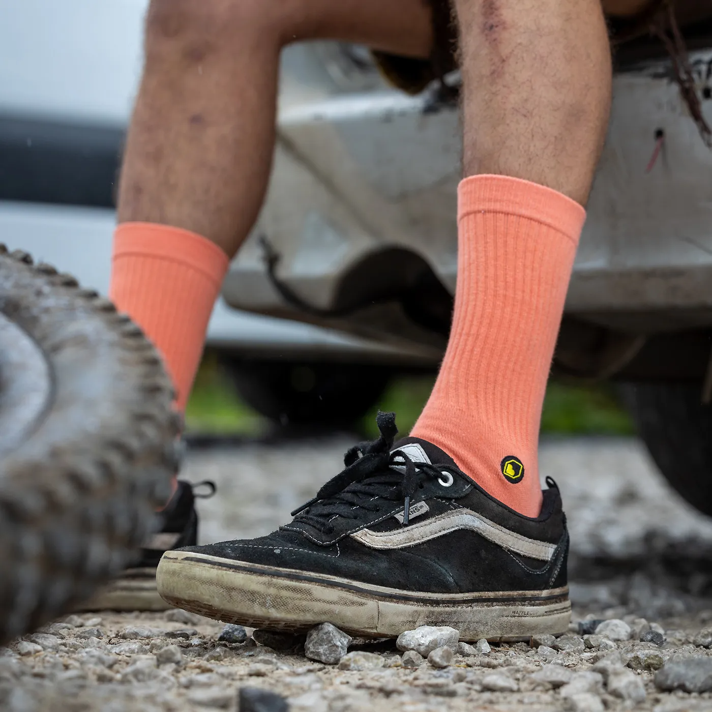 BURGTEC EVERYDAY CREW Orange socks