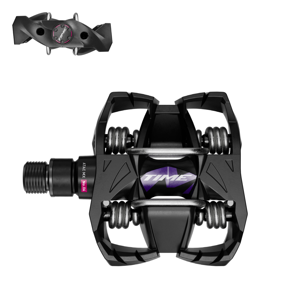 TIME MX 6-pedaler Sort/Violet 2024
