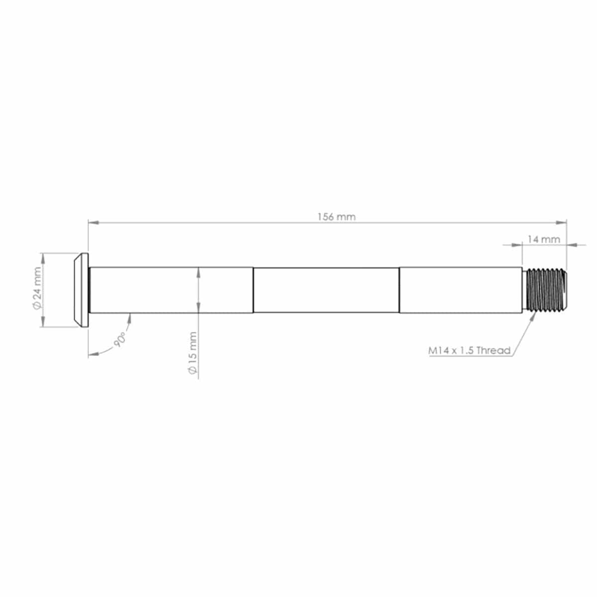 Front axle BURGTEC FOX BOOST PRE 2021 15x110