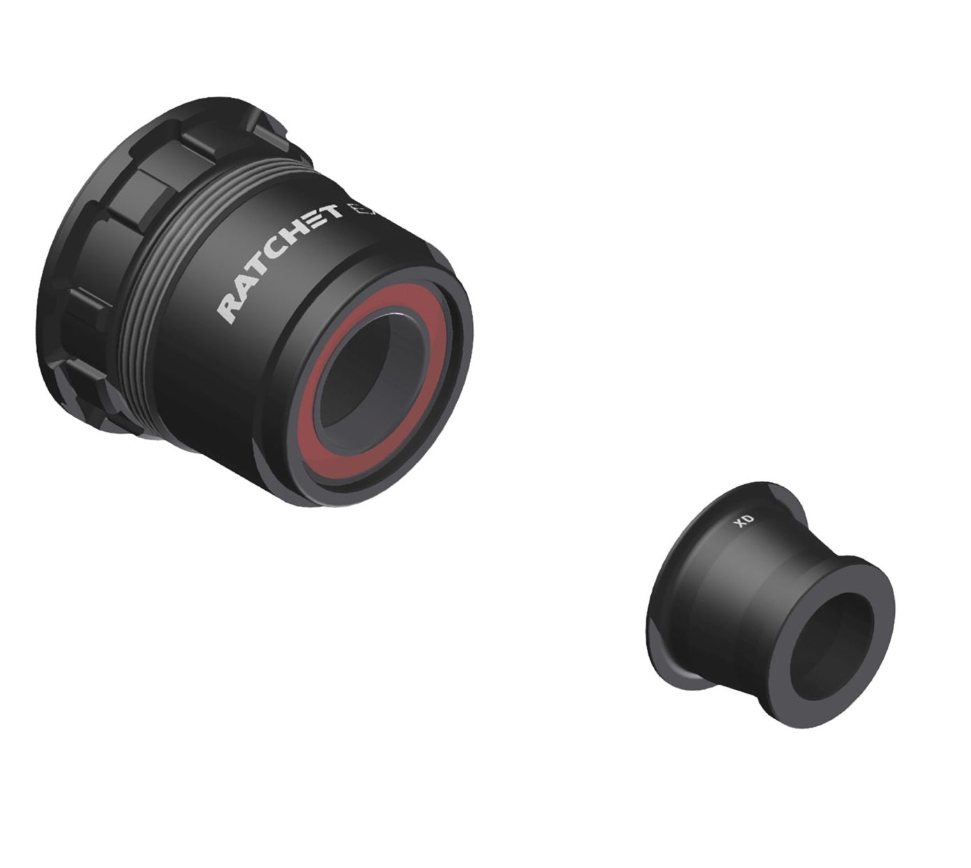 Frihjulshus DT SWISS Ratchet EXP Type Sram XD Aksel 12x142/148 mm Aluminium Standard