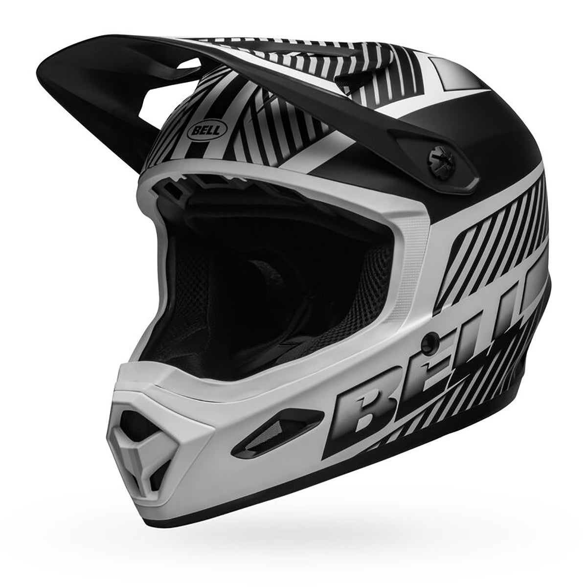 Bell TRANSFER MTB-hjelm mat sort/hvid
