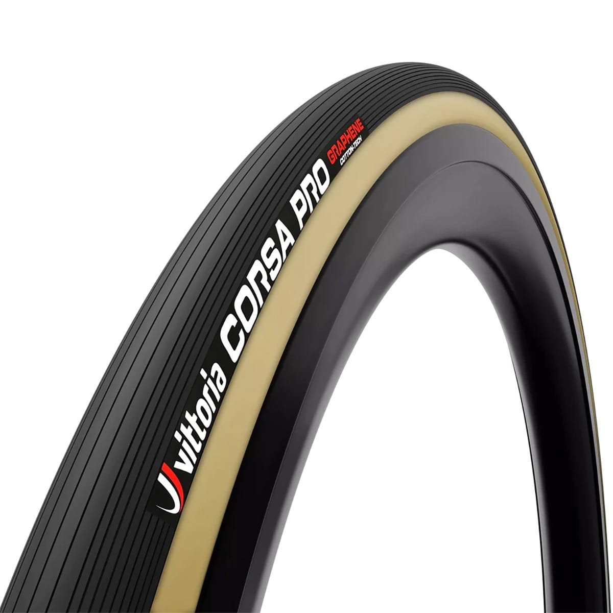 VITTORIA CORSA PRO Graphene G2.0 700x25c Beige rørformede dæk