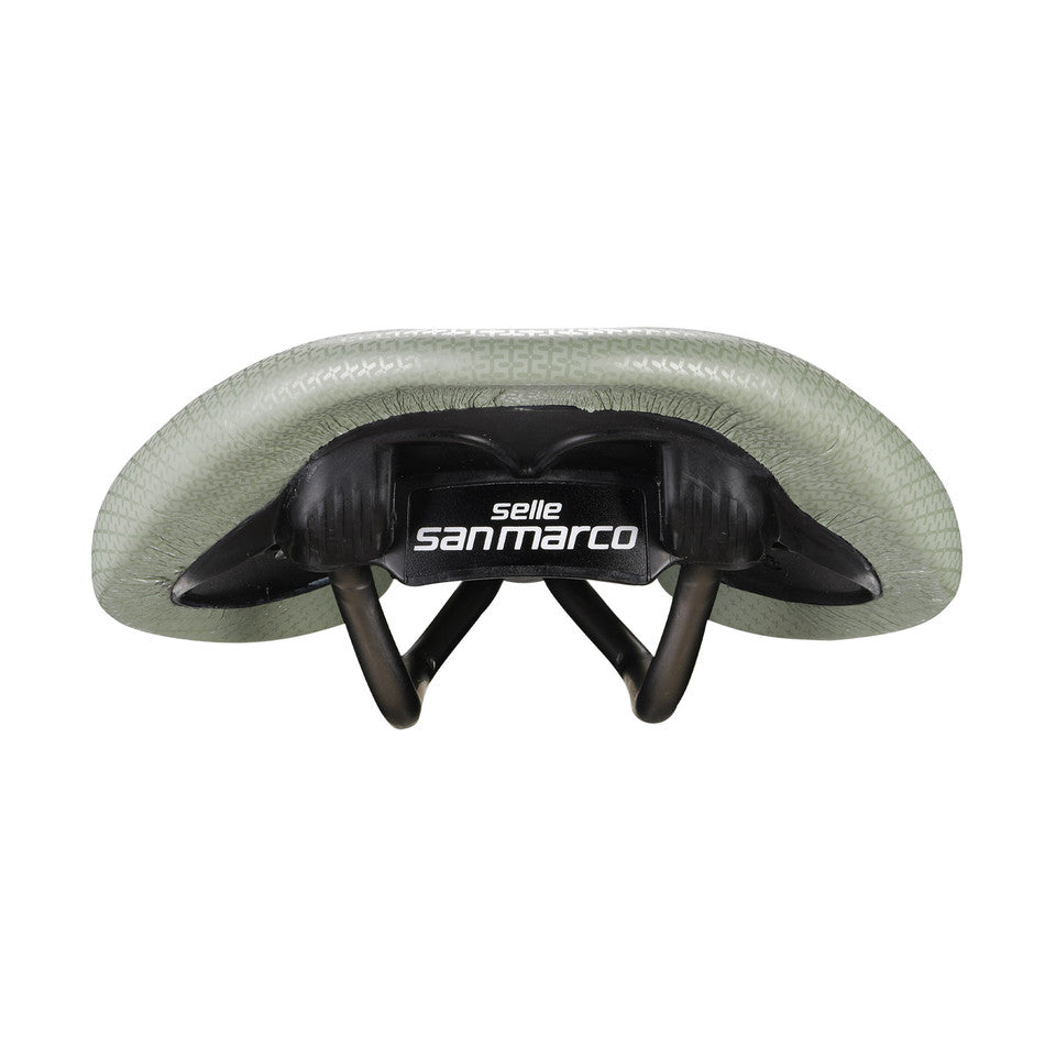 Sadel SAN MARCO ALLROAD SUPERCONFORT OPEN-FIT RACING L3 Bredde 146 mm Stålskinner Xsilite Sage Green