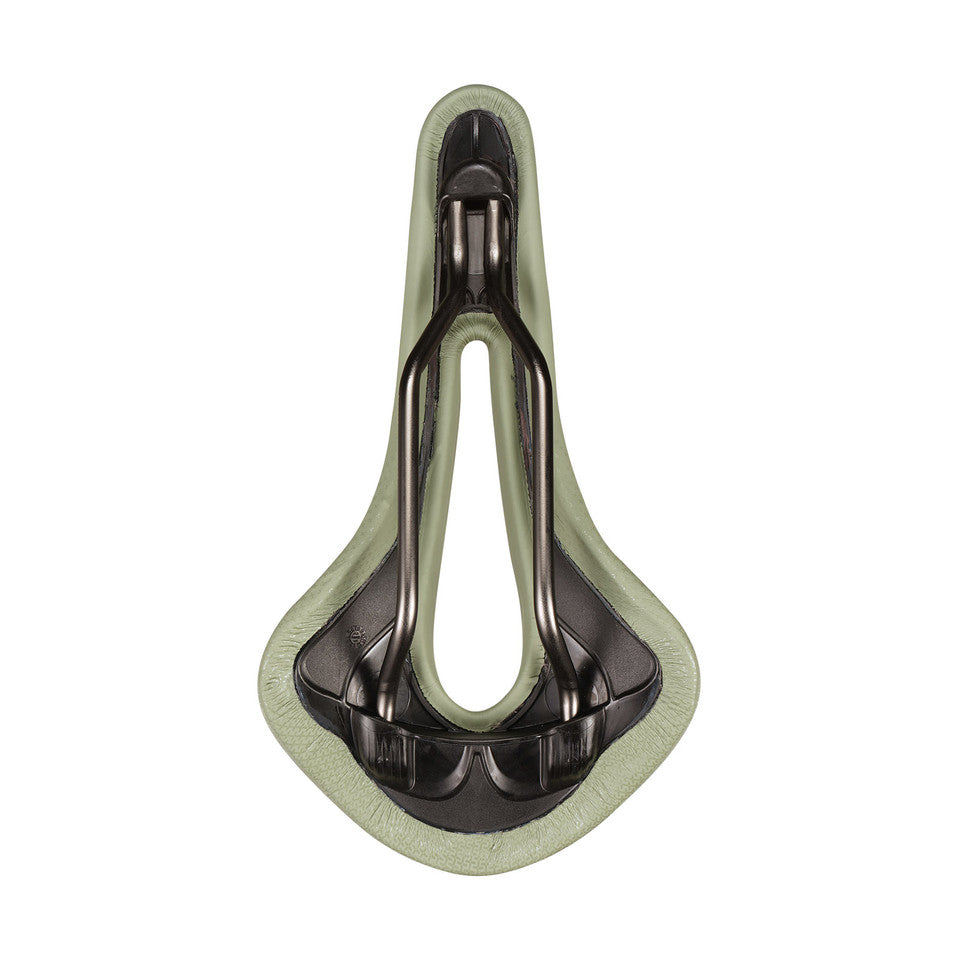 Sadel SAN MARCO ALLROAD SUPERCONFORT OPEN-FIT RACING L3 Bredde 146 mm Stålskinner Xsilite Sage Green
