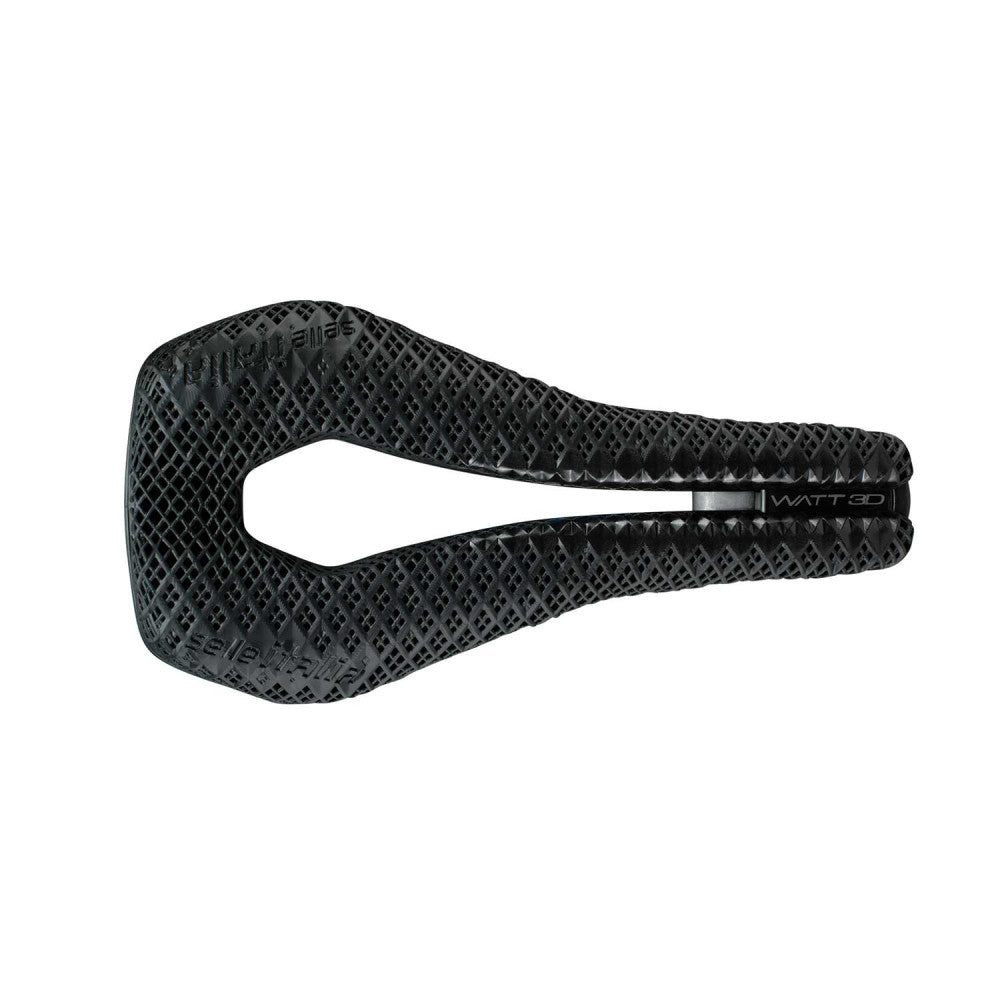 Sadel SELLE ITALIA WATT SUPERFLOW 3D-skinner Ti316 Sort