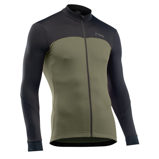 NORTHWAVE FORCE 2 Langærmet Jersey Sort/Khaki