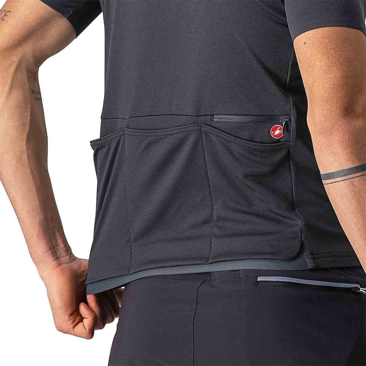 Maillot CASTELLI UNLIMITED ALLROAD Manches Courtes Gris