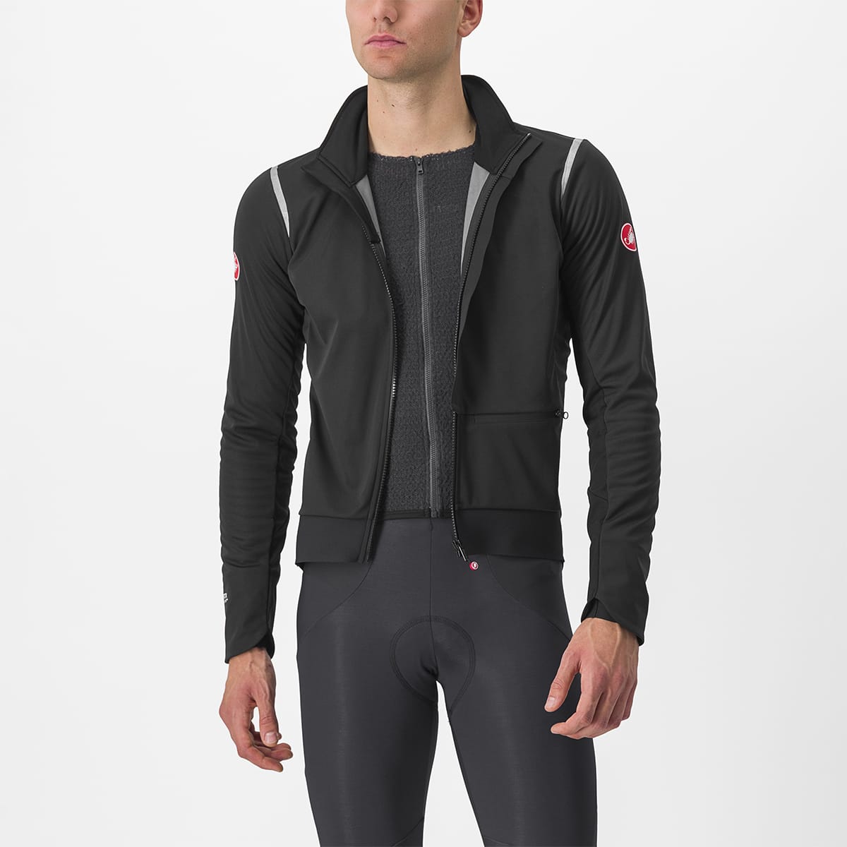 CASTELLI ALPHA DOPPIO ROS Jakke Sort/Reflex