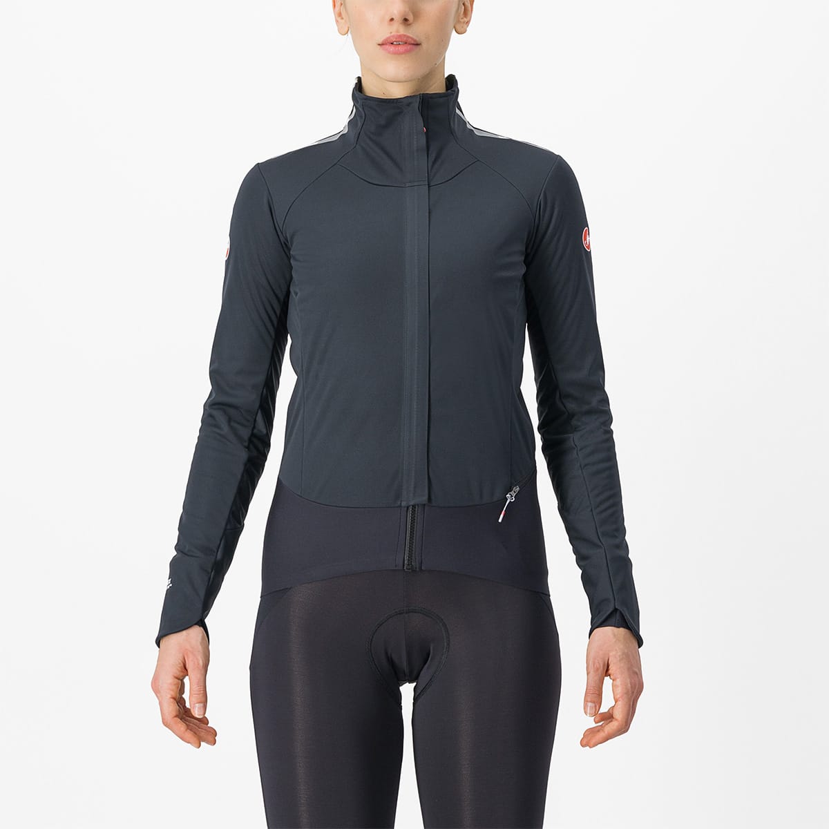CASTELLI ALPHA DOPPIO ROS Jakke Dame Sort/Grå