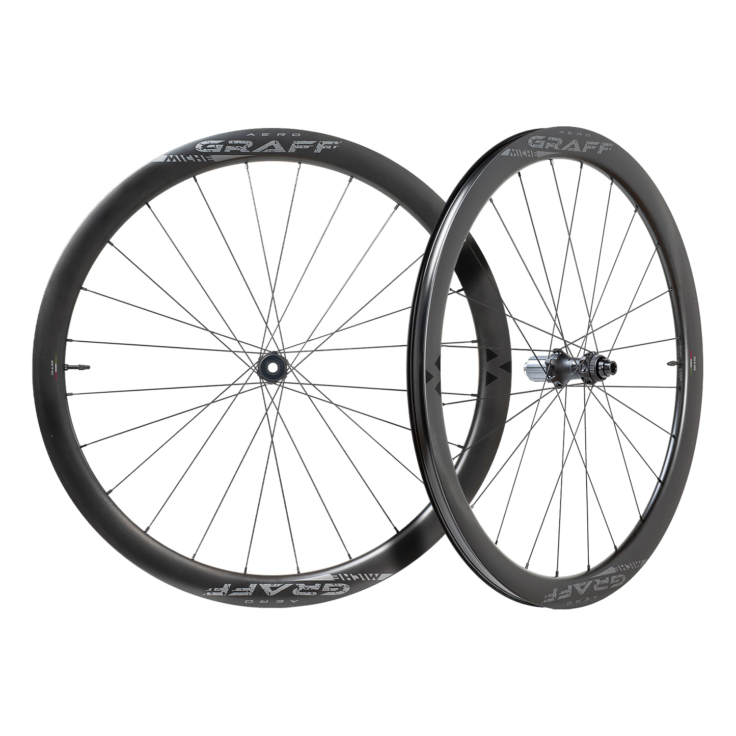 Par MICHE GRAFF AERO DISC Tubeless Ready-hjul (Center Lock)