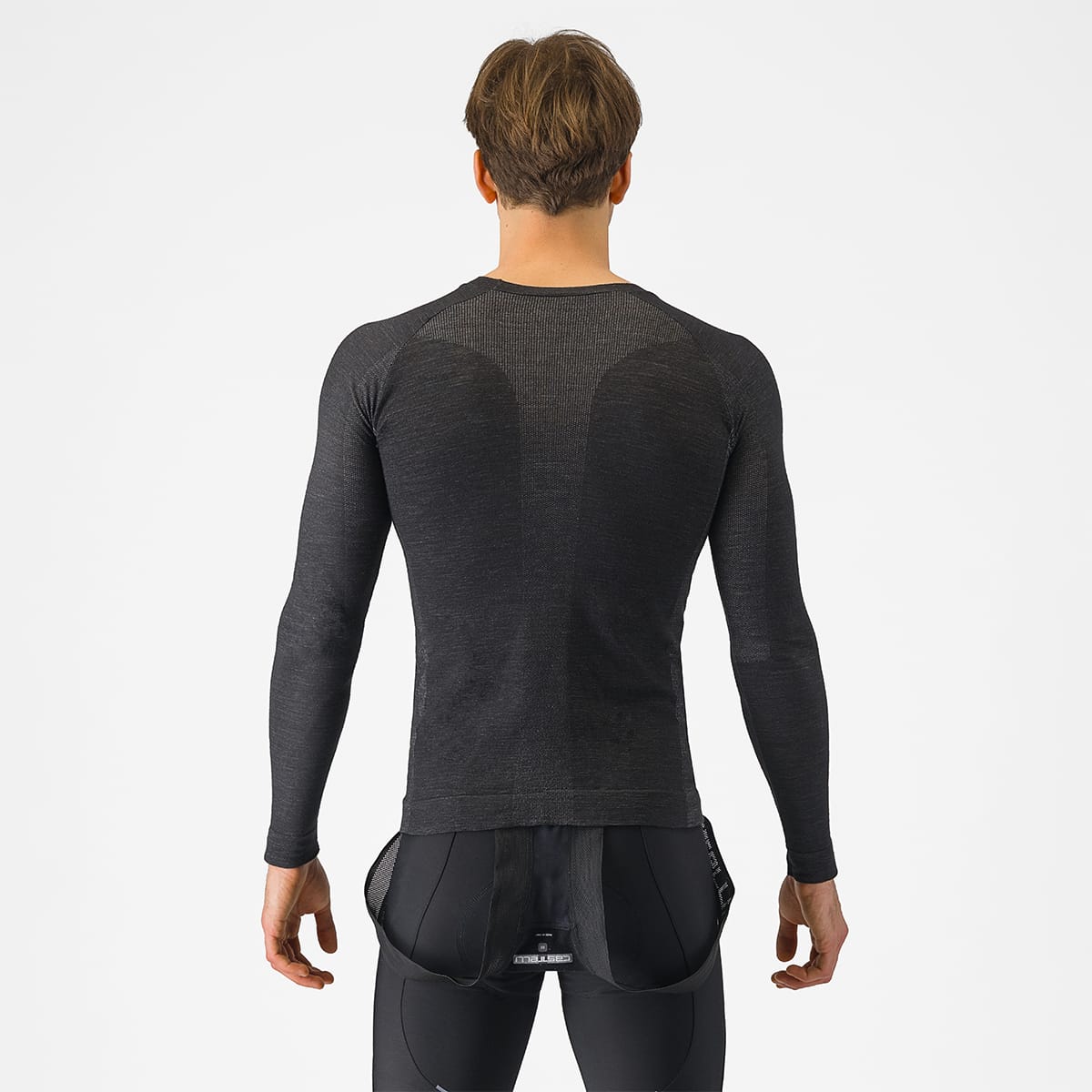 CASTELLI MERINO SEAMLESS Langærmet undertøj Sort