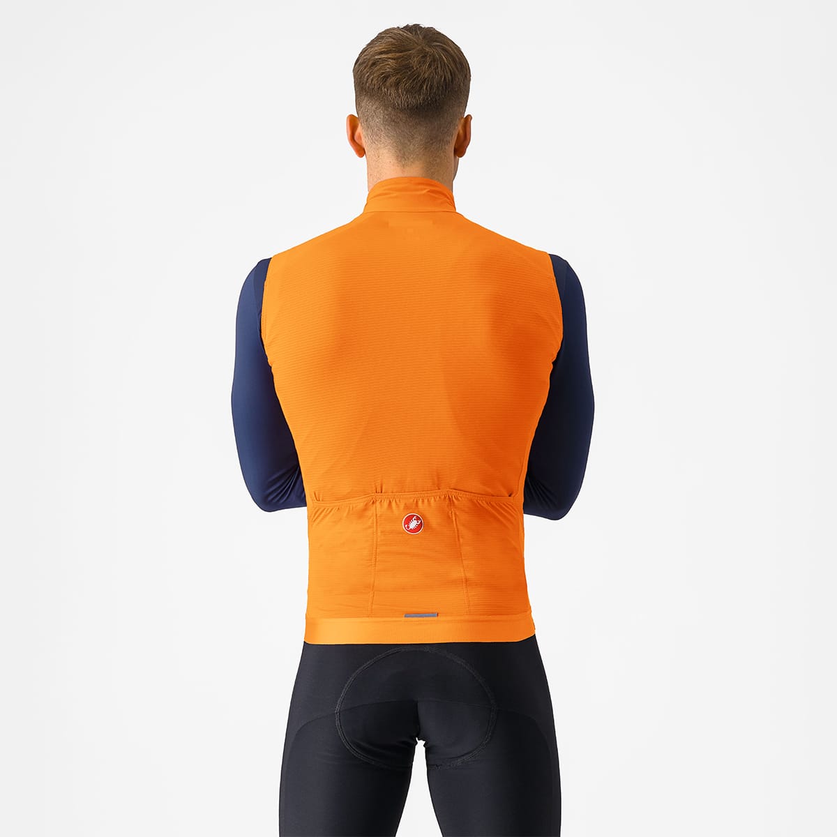 CASTELLI ESPRESSO Orange jakke uden ærmer