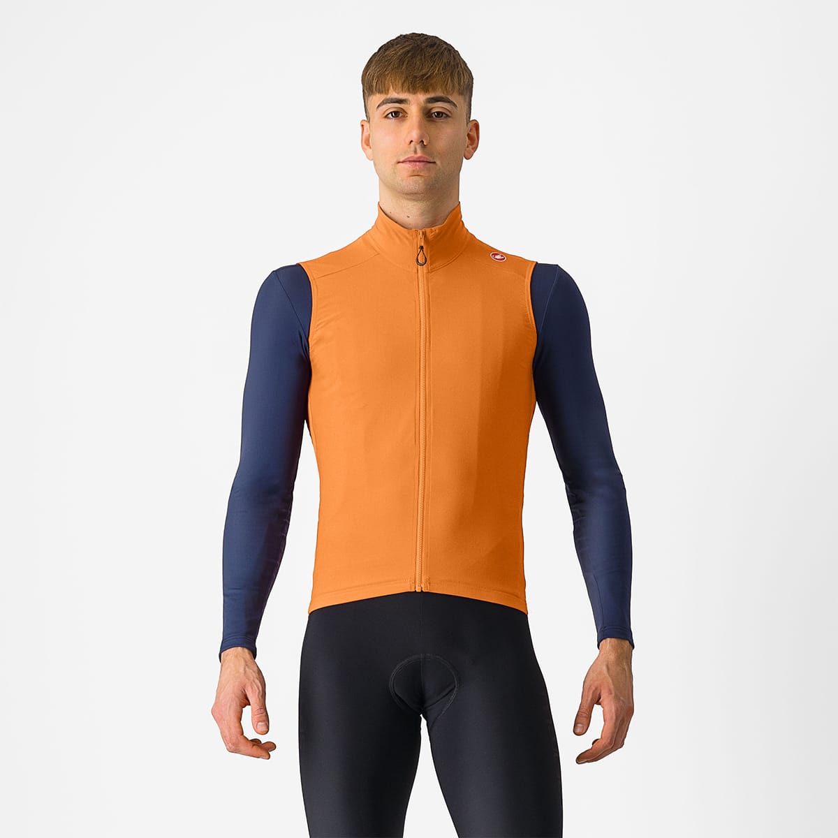 CASTELLI ESPRESSO Orange jakke uden ærmer