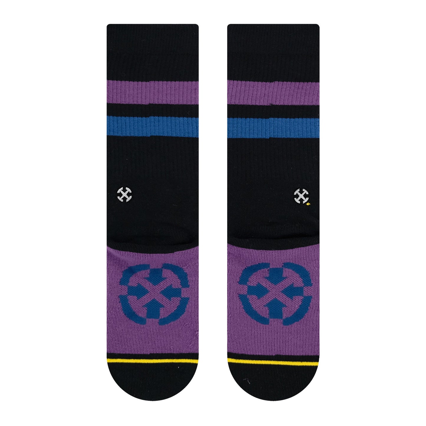 MERGE4 REPREVE SUBLTE GRAPE BLACK socks