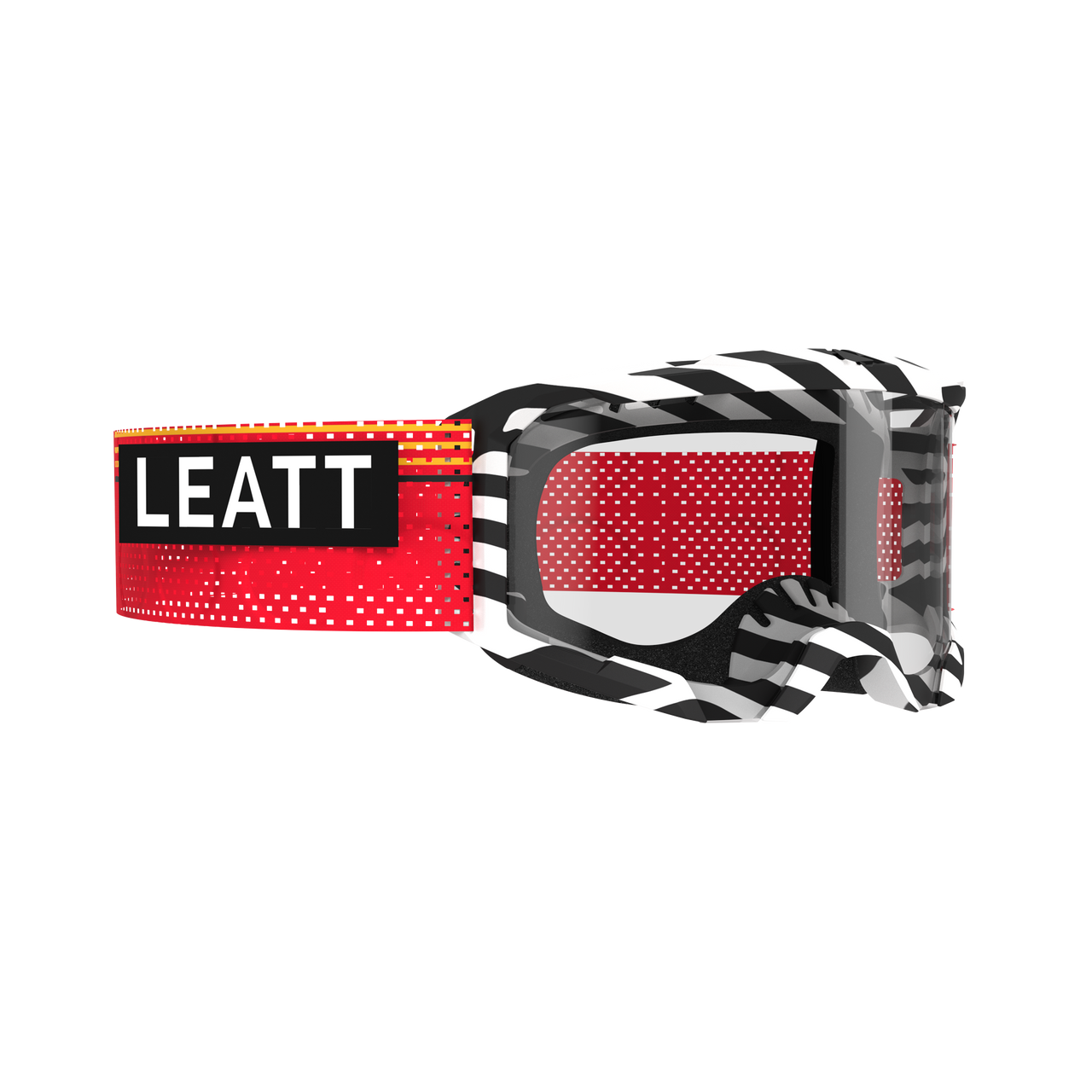 LEATT VELOCITY 4.0 MTB X-FLOW Stripe Black/White CLEAR 83 VLT beskyttelsesbriller