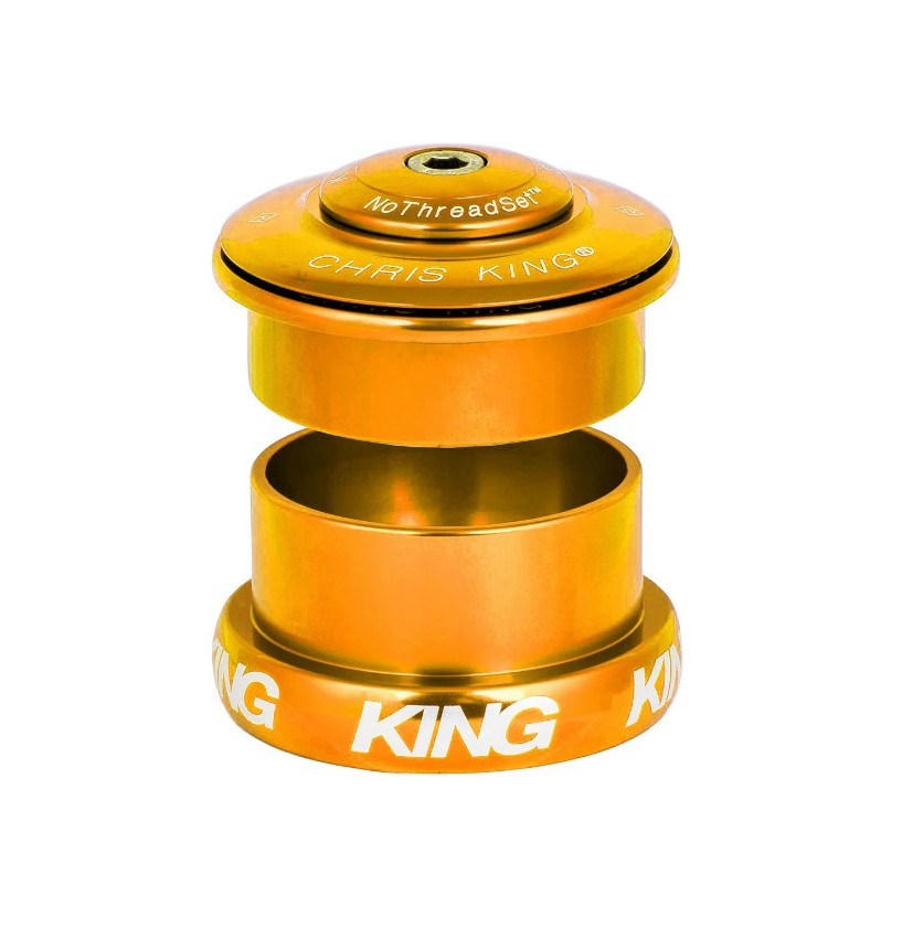 Semi-integreret/eksternt headset CHRIS KING INSET 5 1"1/8-1.5" ZS49/EC49 Gold