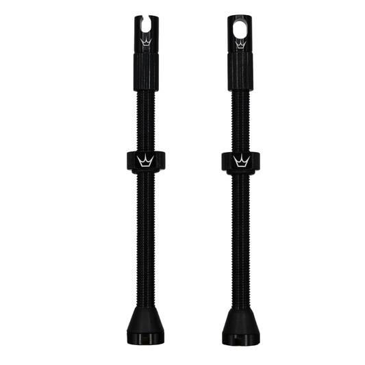 PEATY'S x Chris King MK2 Presta 80 mm slangeløse ventiler (x2) Sort