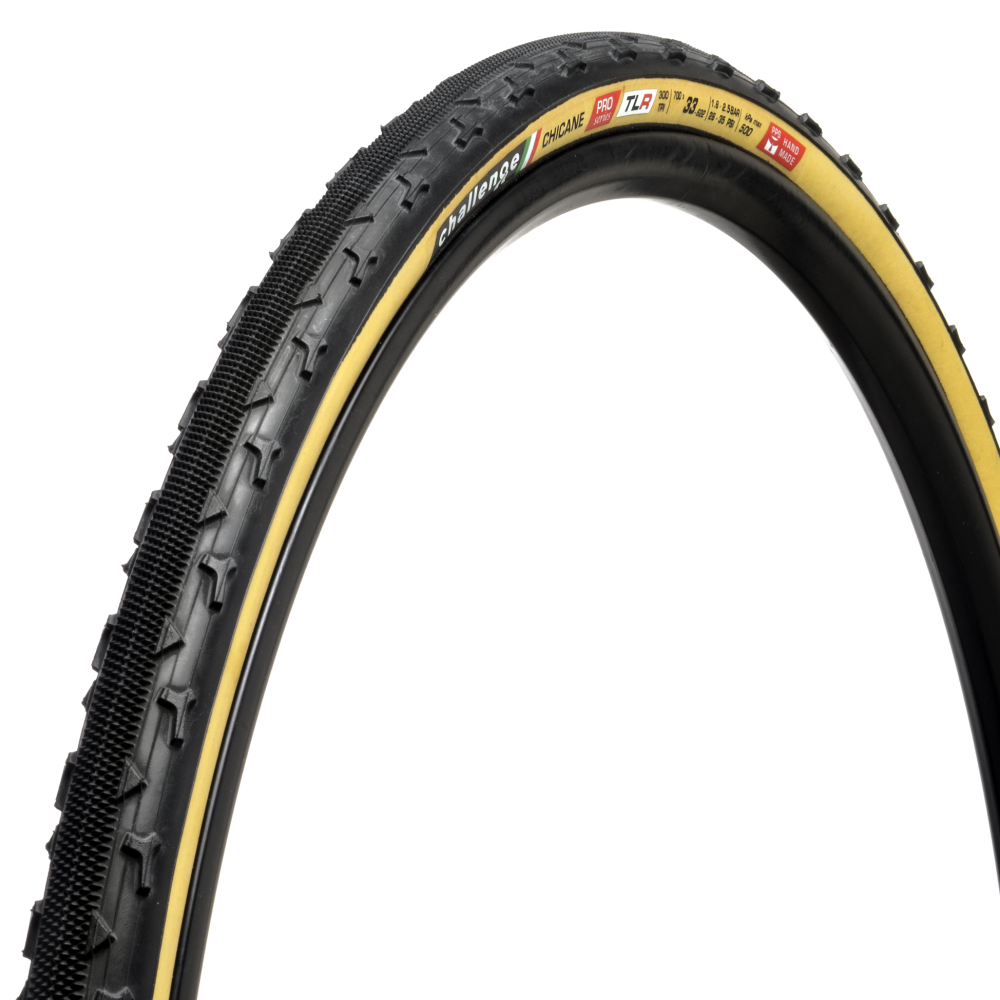 CHALLENGE OPEN CHICANE 700x33c Tubeless Ready Beige dæk