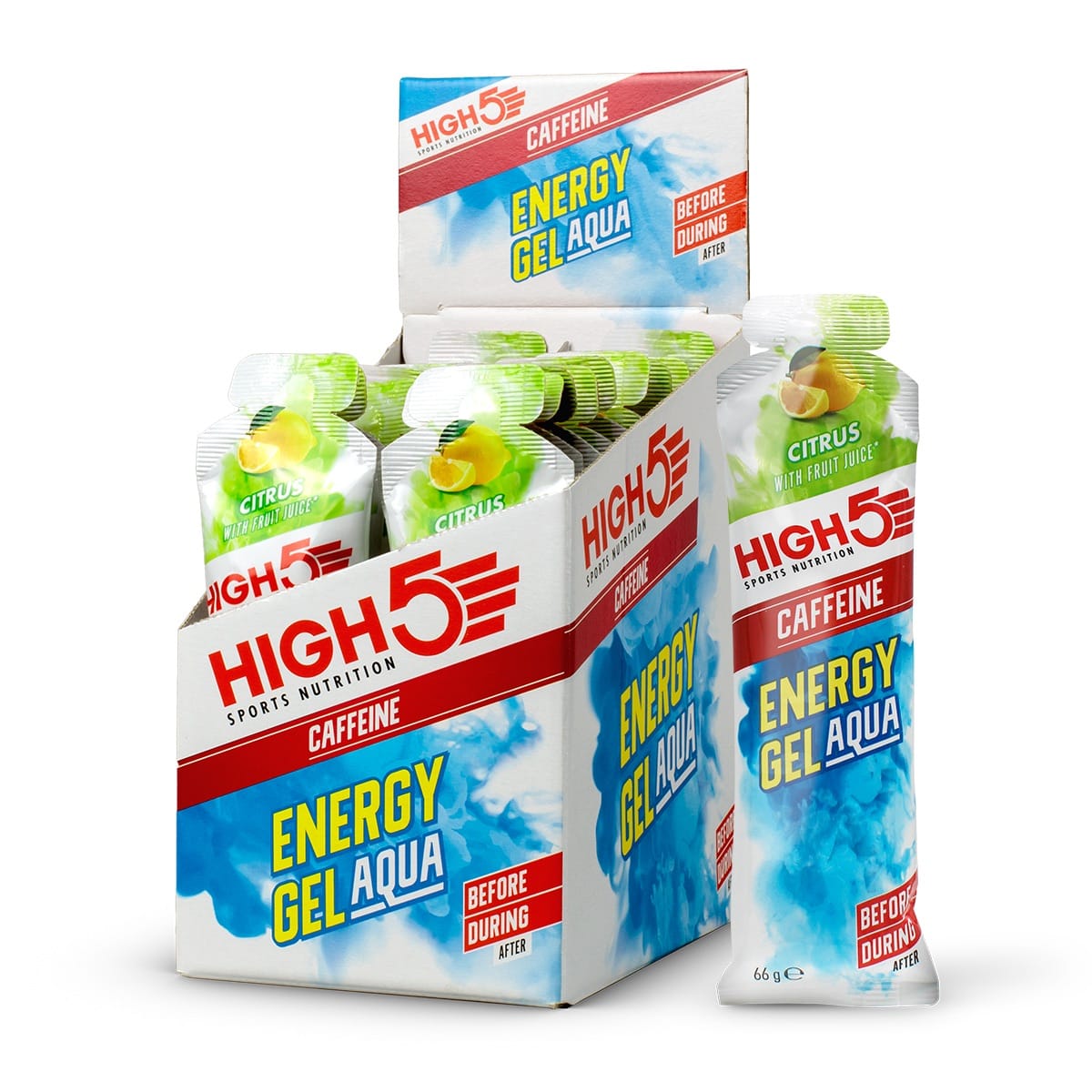 HIGH5 ENERGY GEL Aqua Caffeine (66 g) Citron