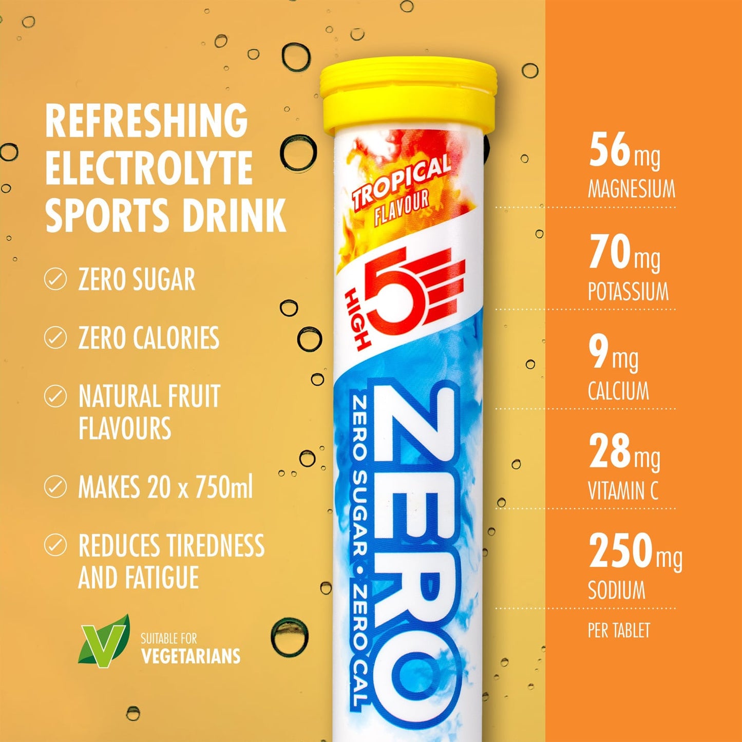 HIGH5 ZERO Electrolyte Hydration (20 tablets) Tropical