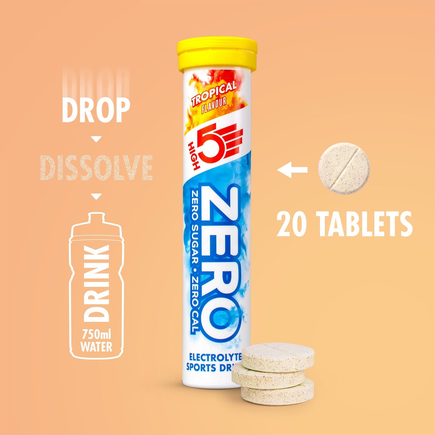 HIGH5 ZERO Electrolyte Hydration (20 tablets) Tropical
