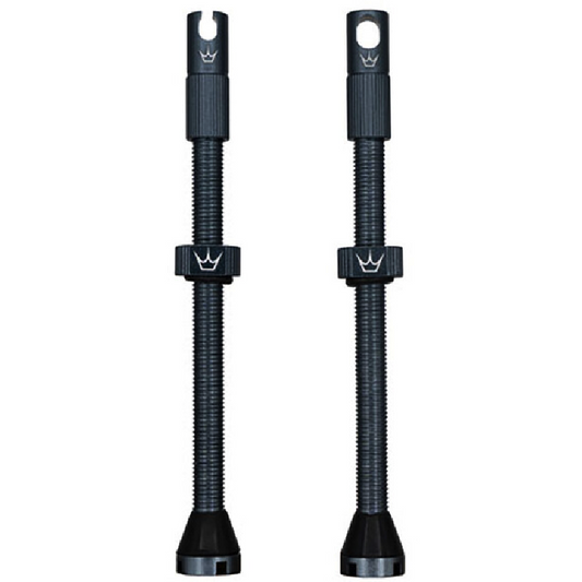 PEATY'S x Chris King MK2 Presta 80 mm Tubeless Valves (x2) Grey