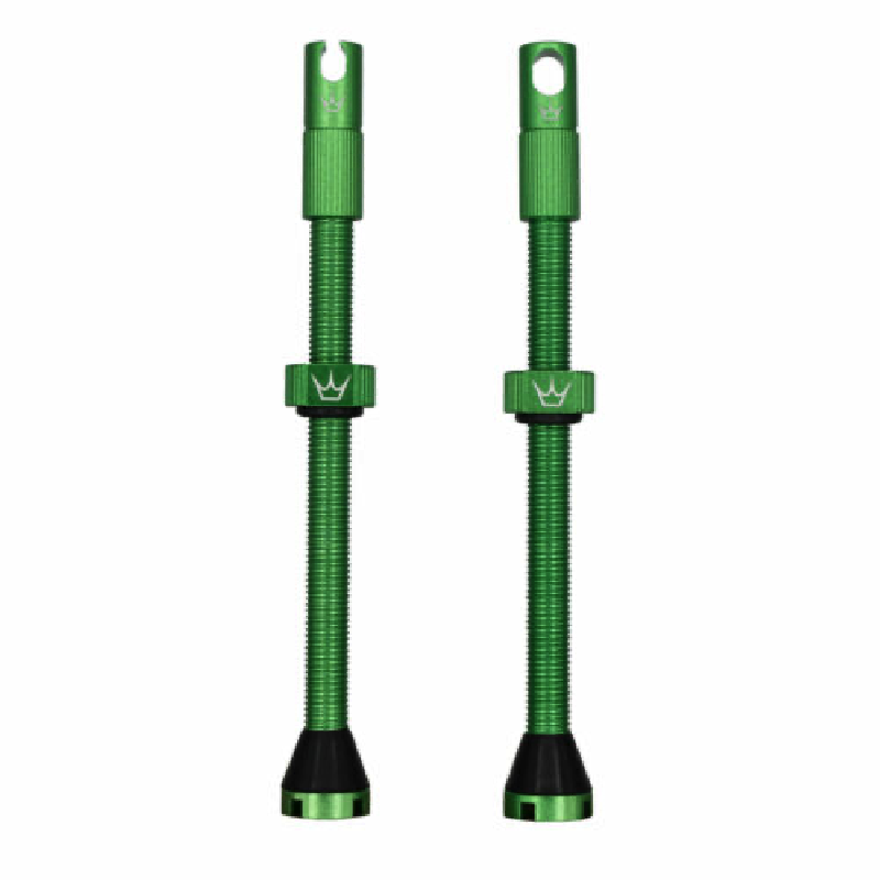 PEATY'S x Chris King MK2 Presta 80 mm slangeløse ventiler (x2) Grøn