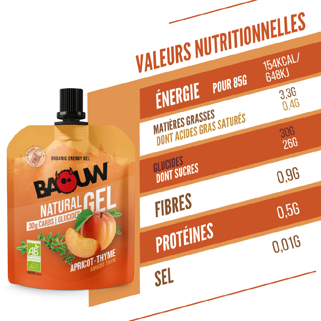 BAOUW Organic Apricot-Thyme Energising Gel (85 g)