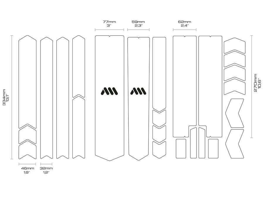 Frame Protector ALL MOUNTAIN STYLE TOTAL Transparent