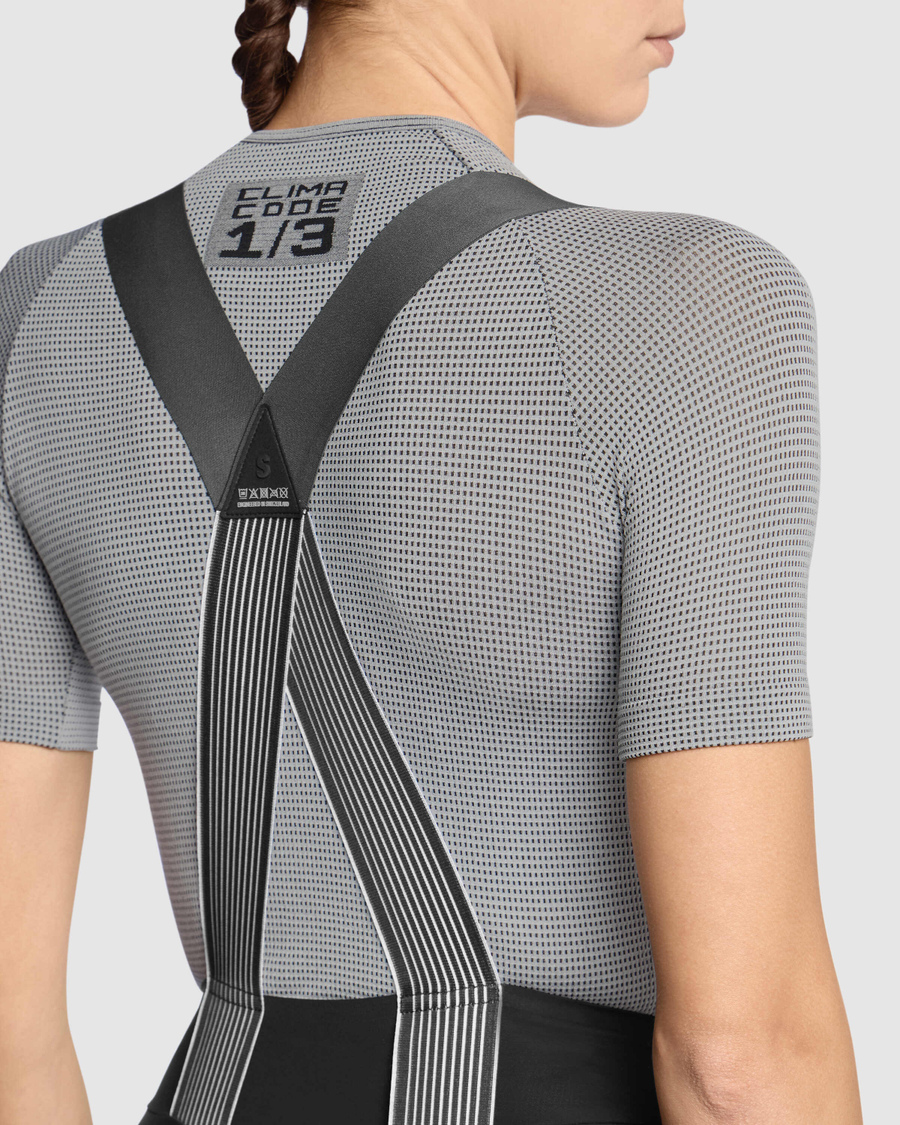 ASSOS NS SKIN LAYER P1 Undertøj med korte ærmer til kvinder Grå