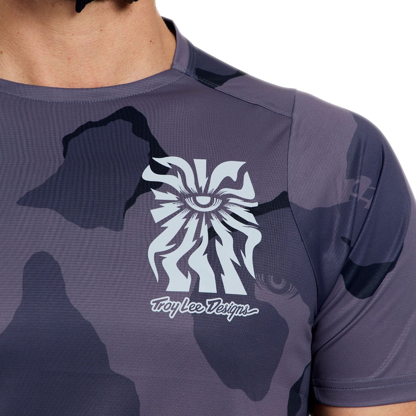 TROY LEE DESIGNS SKYLINE PRO FLOW CAMO Kortærmet Jersey Carbon