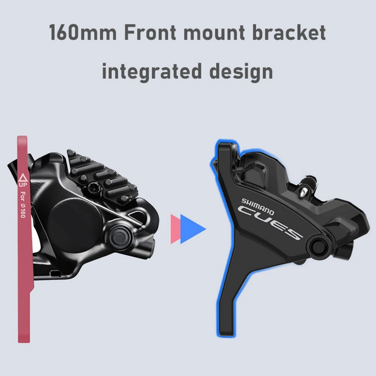 SHIMANO CUES U6030 Dobbelt Flatmount Discless venstre håndtag og forreste caliper