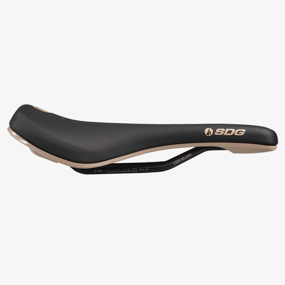 SDG BEL-AIR V3 MAX Rails Lux-Alloy Sadel Sort/Beige