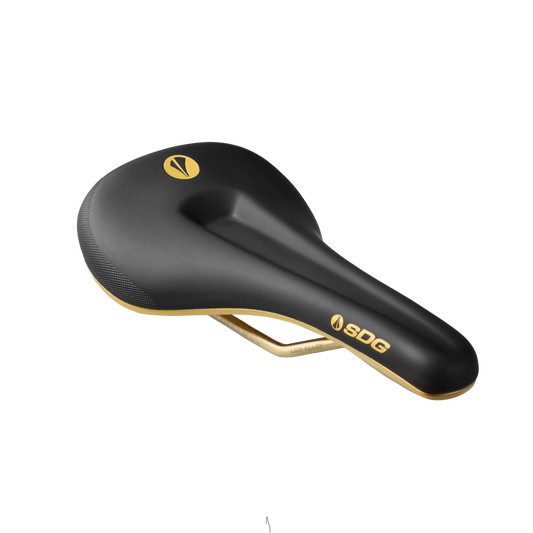 SDG Bell V3 MAX Galactic Rails Lux-Alloy sadel sort/guld