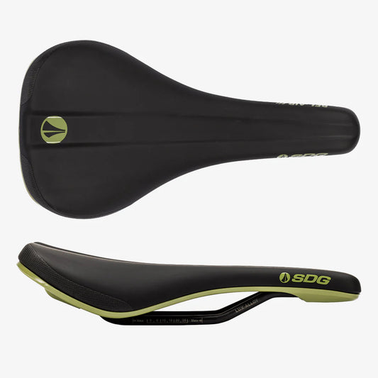 SDG Bell V3 Rails Lux alu-sadel sort/grøn