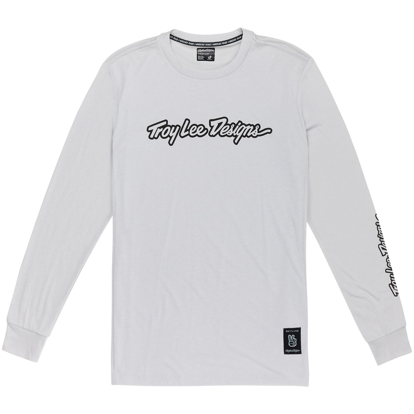 TROY LEE DESIGNS SKYLINE RIDE TEE SIGNATURE Jersey Long Sleeve Grey 2025